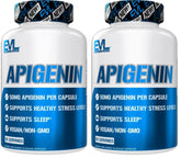 Front view of Evlution Pure Apigenin Chamomile 50mg bottle