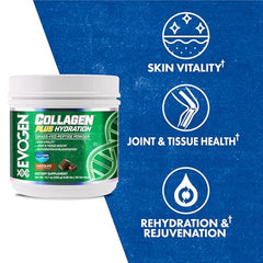 Close-up of grass-fed collagen peptides used in Evogen Collagen Plus Hydration
