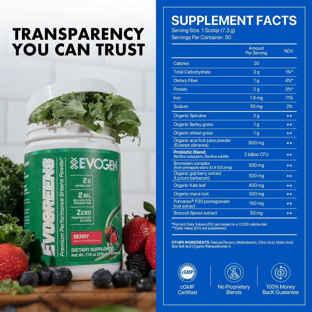 Lifestyle shot featuring Evogreens for recovery