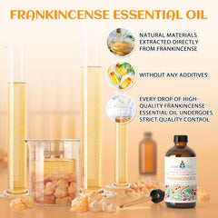Fragrance profile: warm woody aroma of frankincense