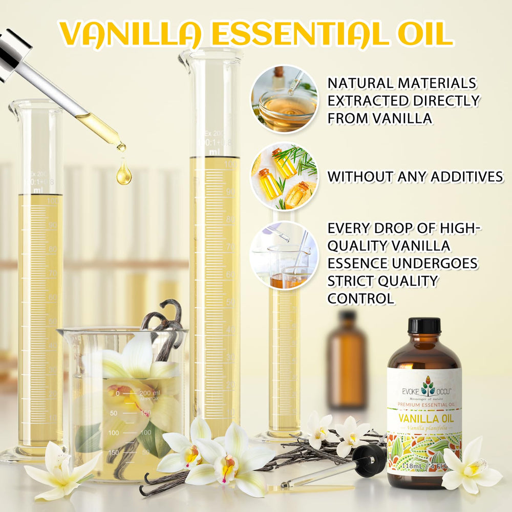 Diffuser releasing warm vanilla aroma from EVOKE OCCU essential oil.