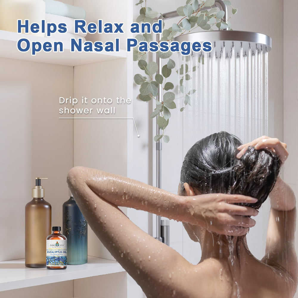 Body wash with eucalyptus essential oil for spa-like experience