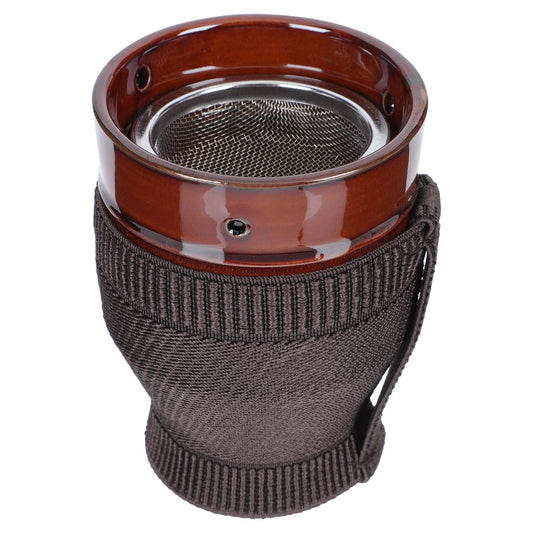 Exceart ceramic moxibustion pot - front view