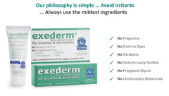 Exederm application on forearm demonstrates daily-use texture