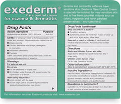 Exederm user applying cream on irritated skin before bed