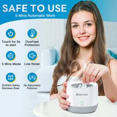 Dentures and jewelry being cleaned in Exluvon ultrasonic cleaner