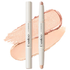 Exmiloo Eyeshadow Stick dual-ended design with matte and shimmer, perfect for versatile day-to-night looks.