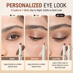 Exmiloo long-lasting formula resists fading for all-day eye makeup