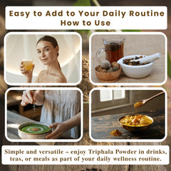 Serving suggestion: Triphala powder in water