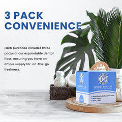 Vegan and cruelty-free dental floss label