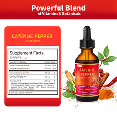 Front label of Experwell Cayenne Pepper Drops