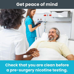 Pack of 10 nicotine urine test strips with 200 ng/mL cut-off