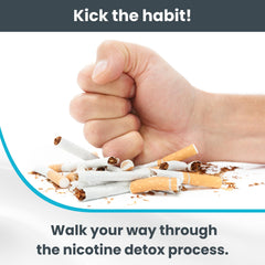 Result reading on a nicotine urine test strip