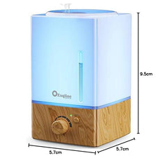 Exqline diffuser with switchable bright and dim lighting