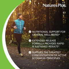 Product label displaying extended release Rhodiola 1000mg per serving