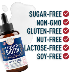 Extra strength biotin liquid drops for hair, skin, and nails