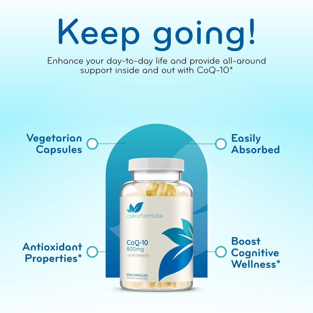Heart health concept with CoQ10 capsules