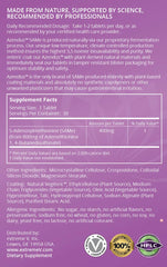 Close-up of a 400mg SAM-e enteric coated tablet
