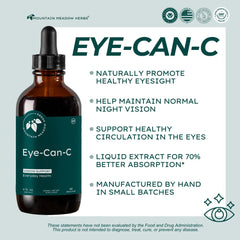 Eye-Can-C bottle label with ingredients