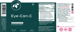 Eye-Can-C benefits infographic highlighting vision, glare reduction, and circulation