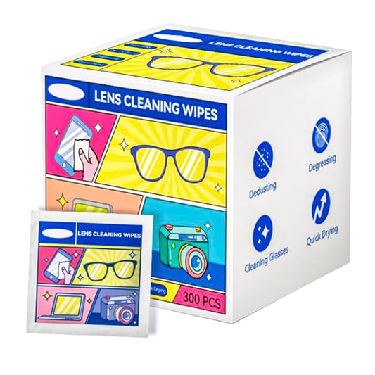 300-count eye glasses cleaner wipes box