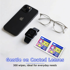 Individually wrapped lens wipes