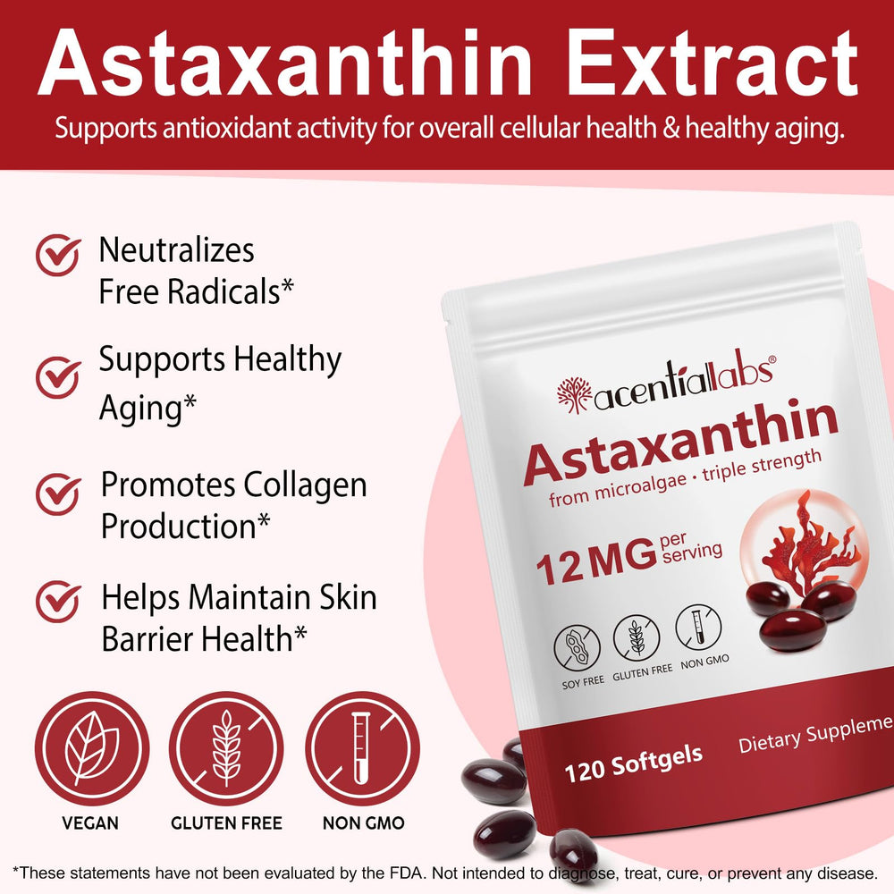 Illustration of astaxanthin benefits for eye health