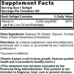 Graphic illustrating eye health, immune support, and skin health from Vitamin A
