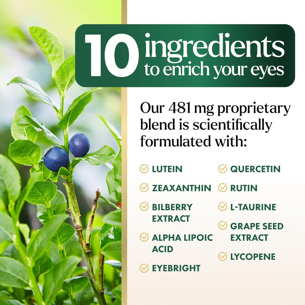 Product packaging of eye vitamins and minerals