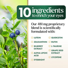 Product packaging of eye vitamins and minerals