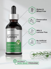 Eyebright liquid extract dropper beside bottle