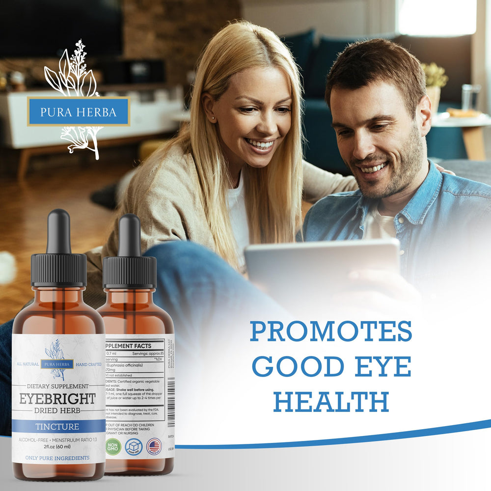Eyebright drops tincture bottle - USA made