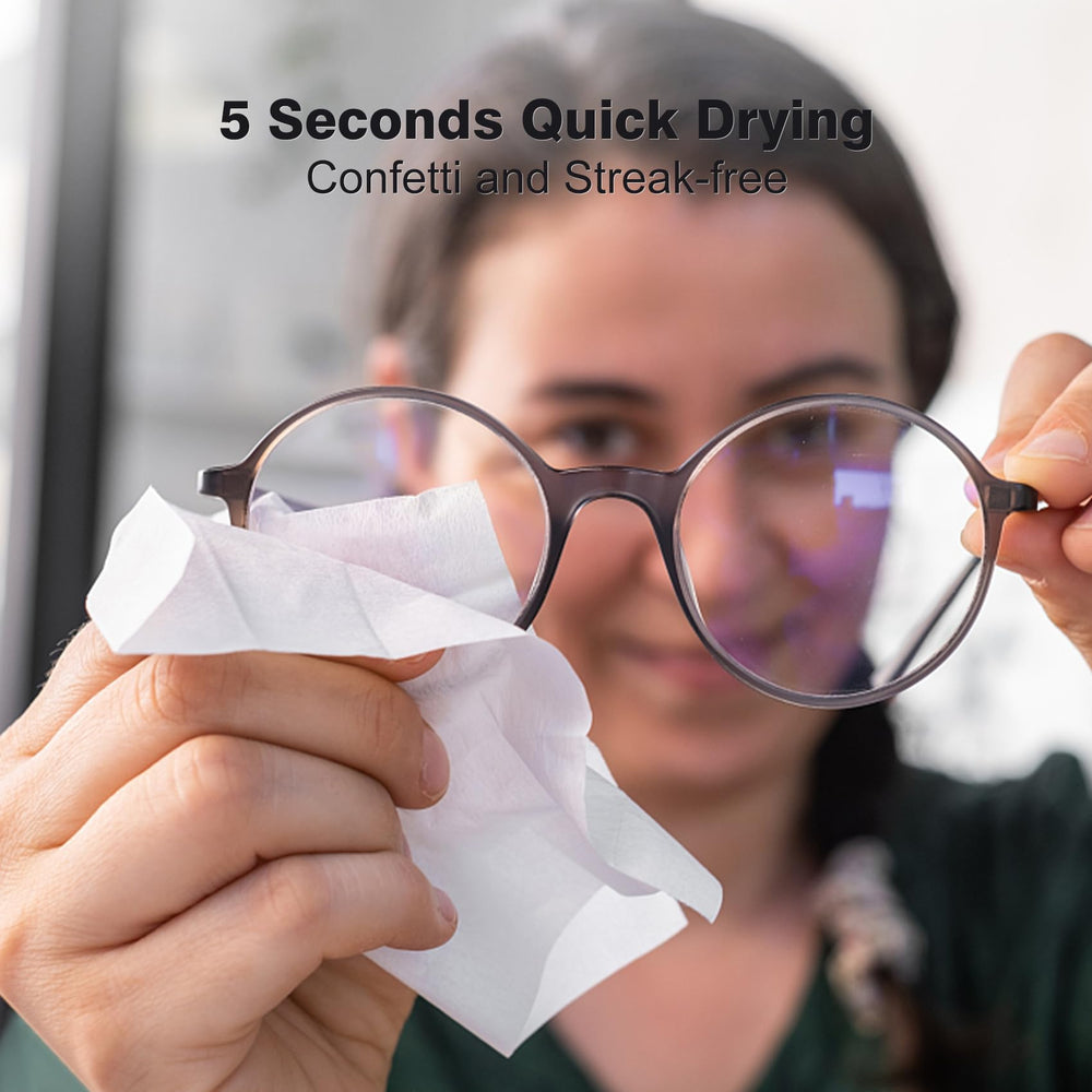 Eyeglass wipes safe for anti-reflective coating