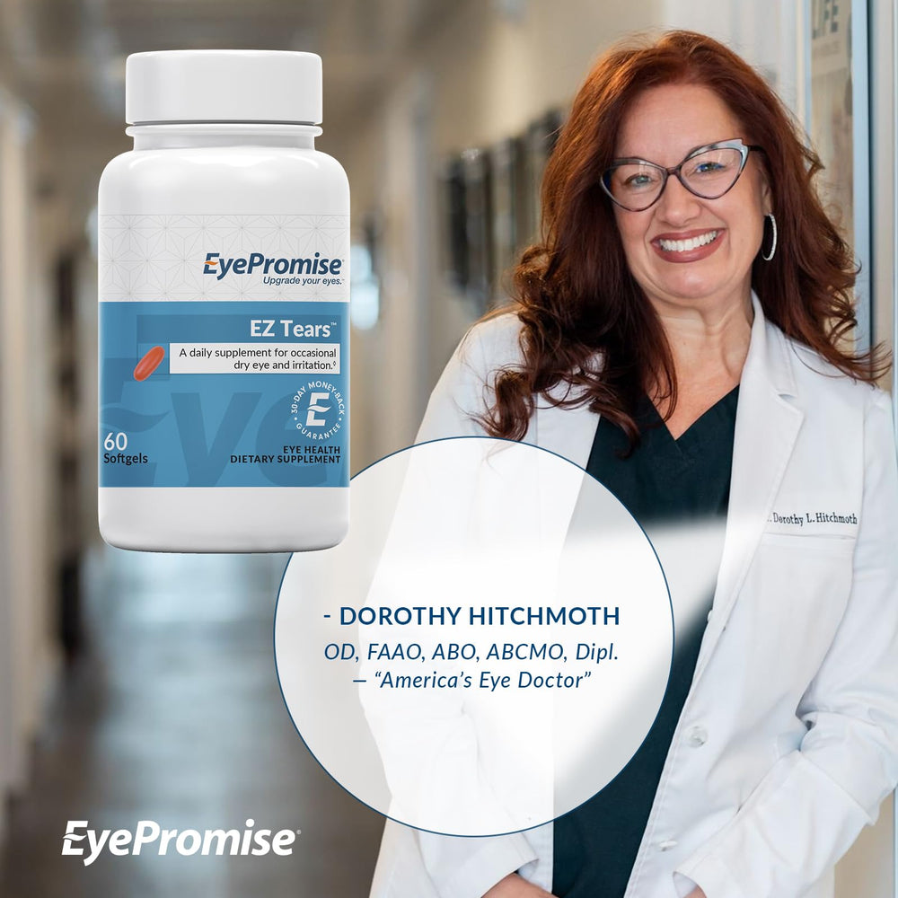 EyePromise EZ Tears green tea extract adds nourishing compounds for eye health.