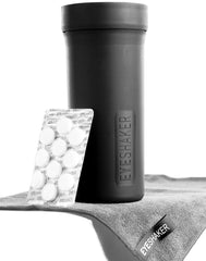 Front view of the Eyeshaker Set device on a clean surface.