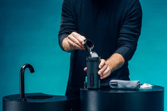 Eyeshaker Set cleaning various types of eyewear.