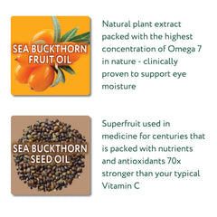 Ingredients chart for Eyetamins Dry Eye Comfort