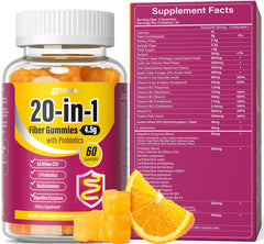EYHBQIA fiber supplement bottle front for digestive support