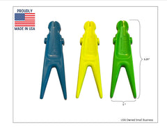 E-Z Floss Holder blue side view
