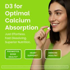 Dissolving Vitamin D3 tablet dissolves in mouth