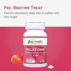 Manufactured in USA facility for EZ Melts melatonin 5 mg