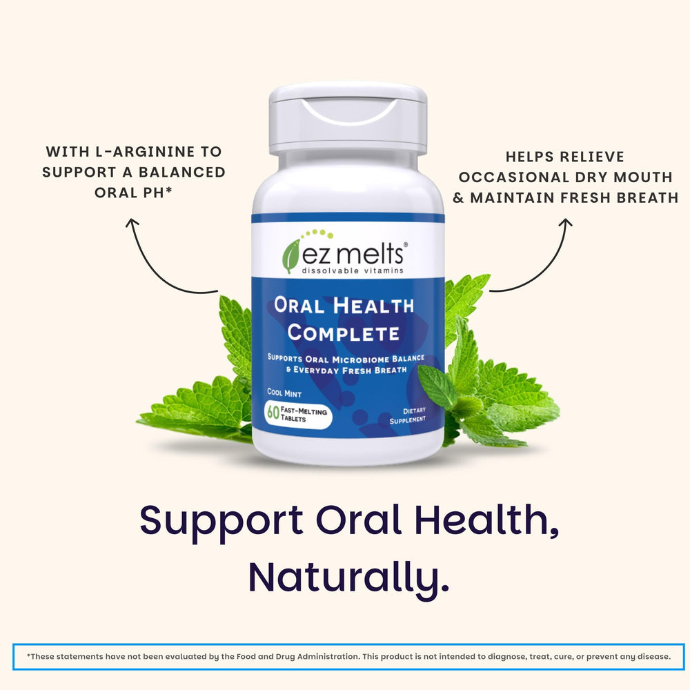 EZ Melts Oral Health Complete 2-pack box side view
