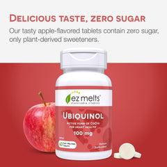 Sugar-free ubiquinol dissolvable tablets
