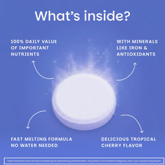 EZ Melts vegan non-GMO label highlighting clean ingredients