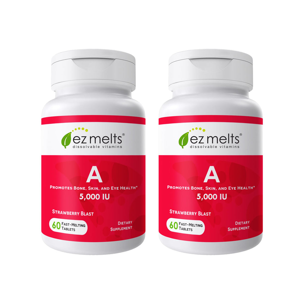 EZ Melts Vitamin A 5000 IU dissolvable tablets - vegan-friendly