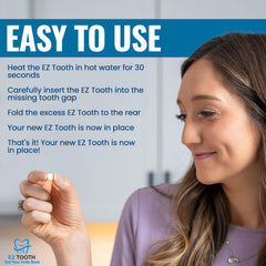 EZ Tooth shade options with Natural Shade example