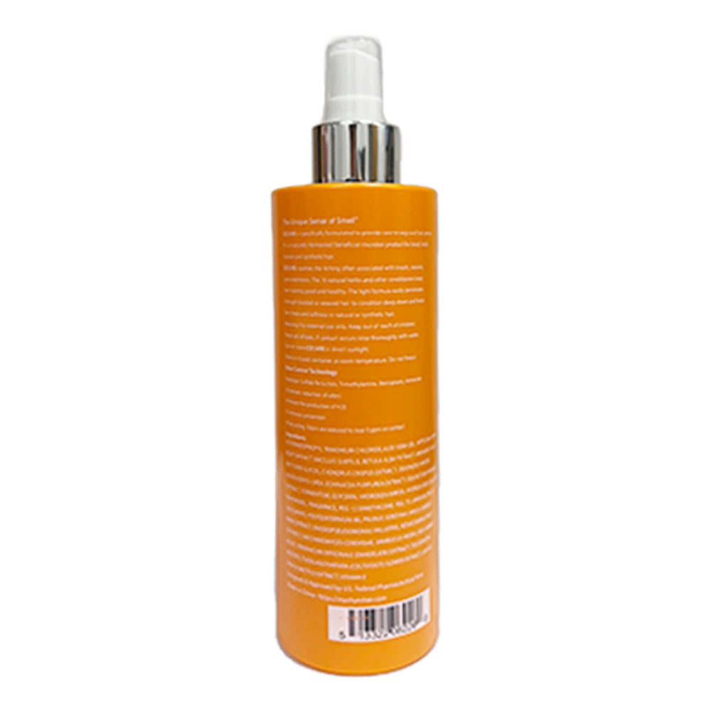 EZCARE wig spray close-up highlighting detangling and shiny finish.