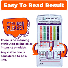 Result window showing one line for positive result