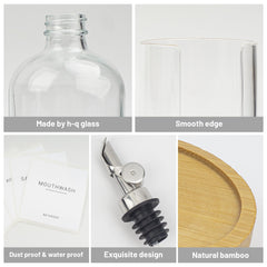 Foam packaging protecting the bottle during transit