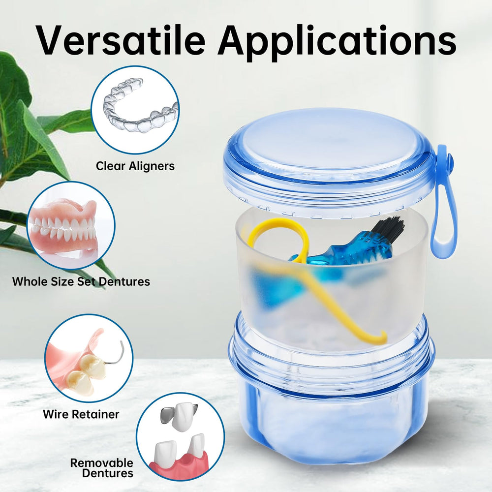 Detachable drain basket for quick drying of dentures